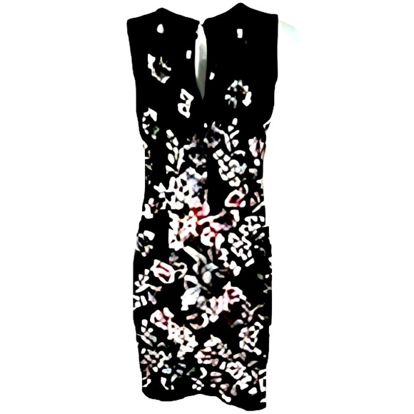 WHBM Sleeveless Floral-Print Sheath Dress - Size Sm - Picture 3 of 7